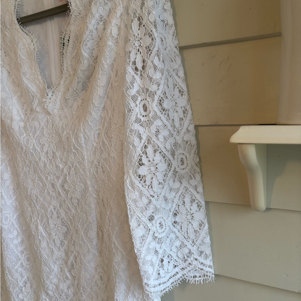 Lilly Pulitzer Meryl Dress Resort White Diamond Lace Size 0 New with Tags - Picture 12 of 16